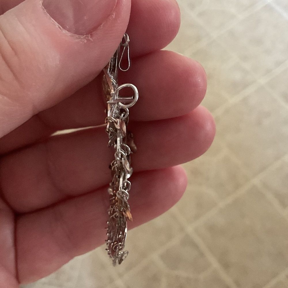 STERLING silver 925/Gold plated Peacock pendant/pin - Picture 11 of 14
